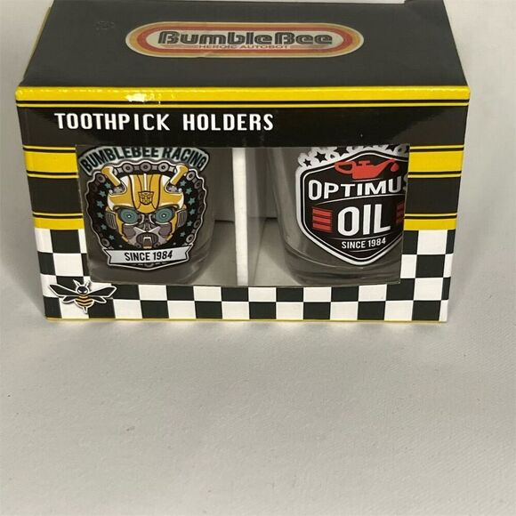 Hasbro Transformers Bumblebee & Optimus Prime Toothpick Holders Set - Picture 1 of 4